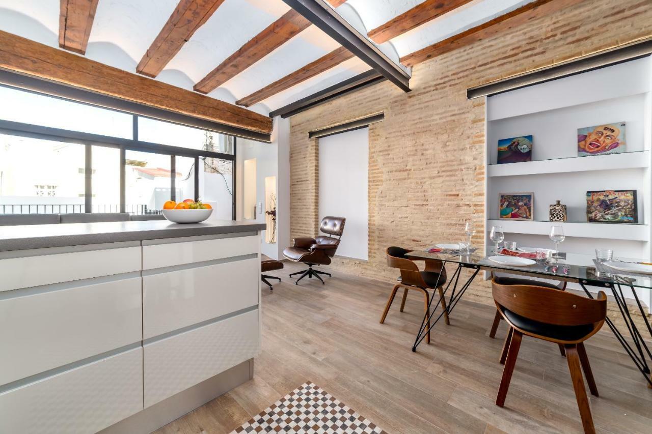 Florit Flats - Center Luxurious 1Br 1Ba Terrace Wi-Fi Ac Apartment Valencia Bagian luar foto