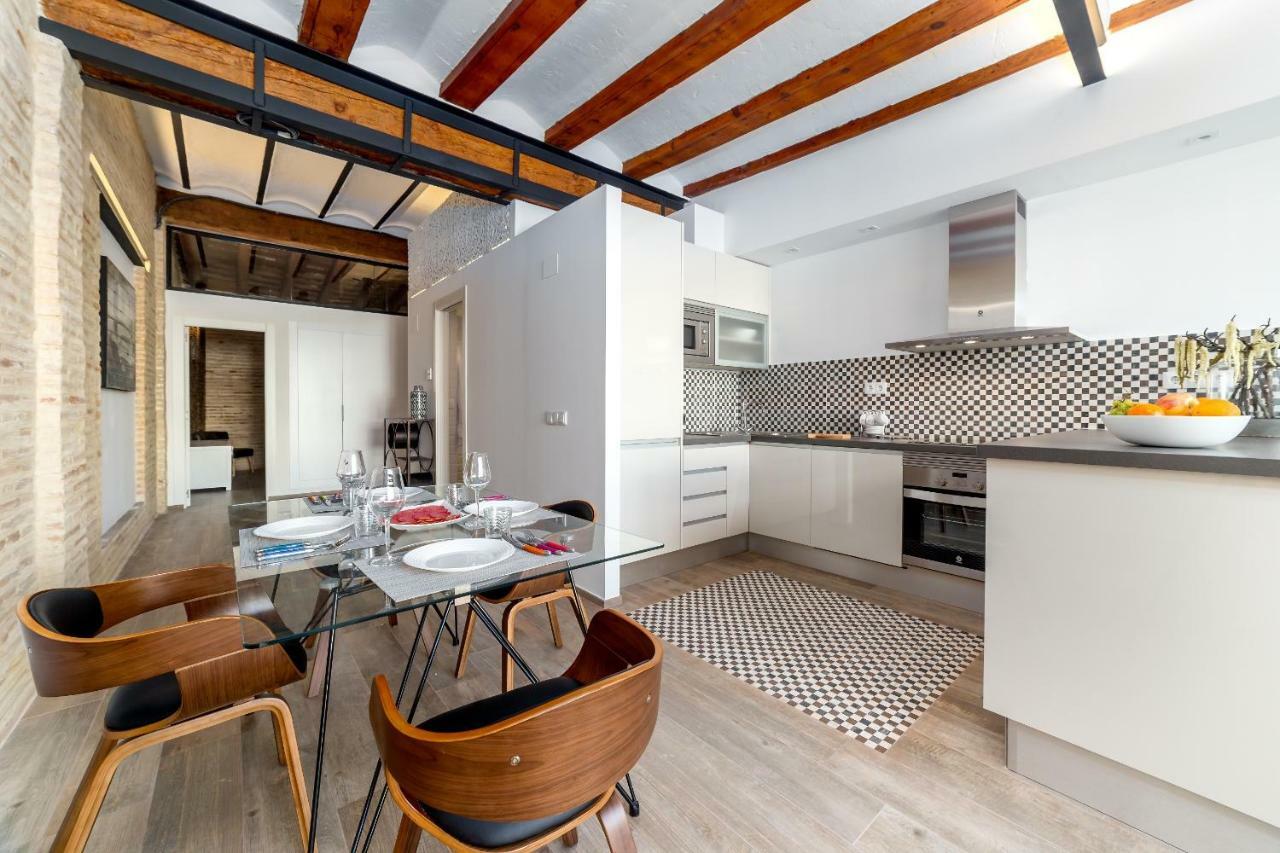 Florit Flats - Center Luxurious 1Br 1Ba Terrace Wi-Fi Ac Apartment Valencia Bagian luar foto