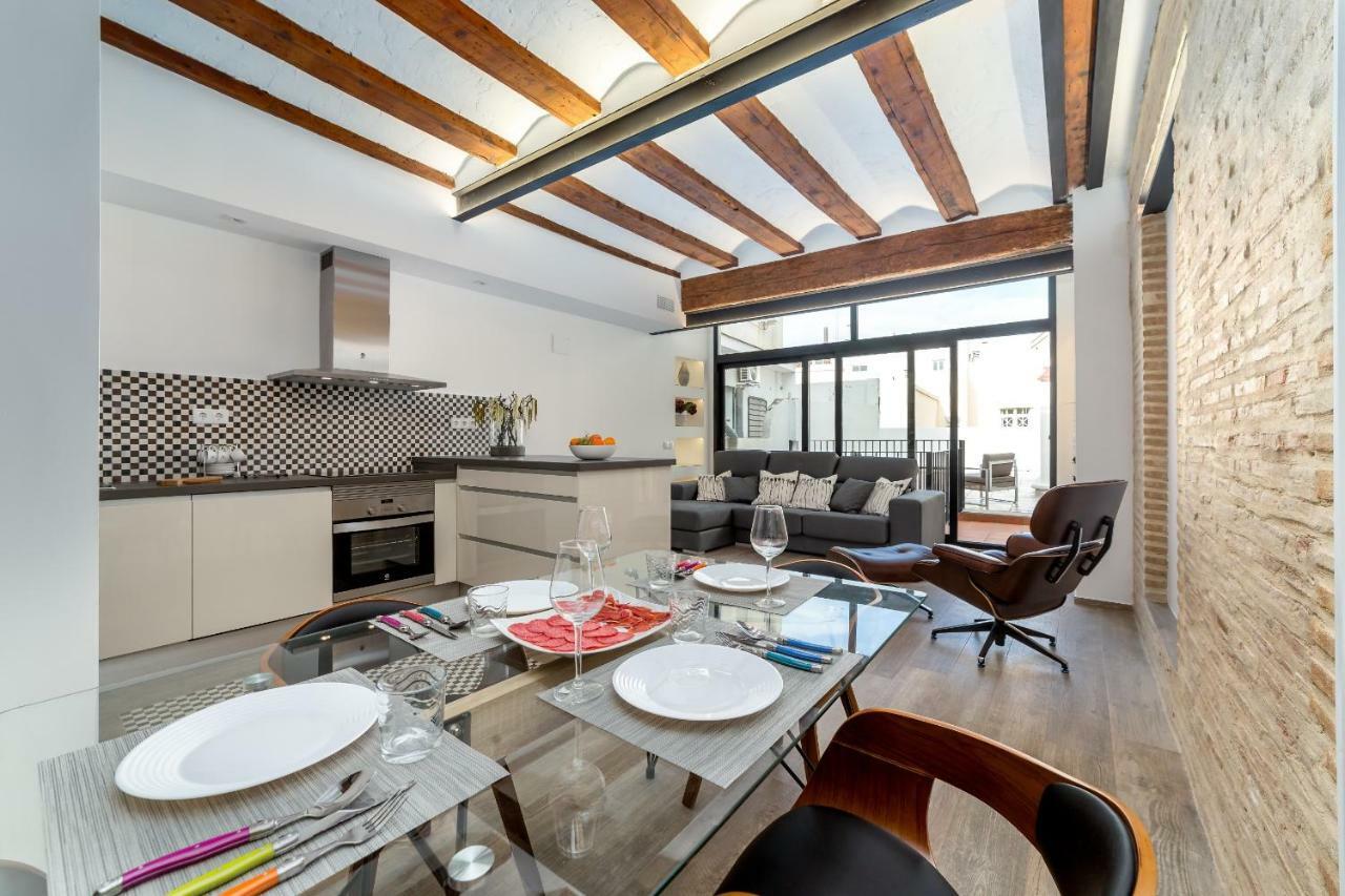 Florit Flats - Center Luxurious 1Br 1Ba Terrace Wi-Fi Ac Apartment Valencia Bagian luar foto